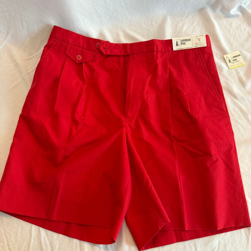 NWT London Fog vintage cotton golf shorts, size waist 36